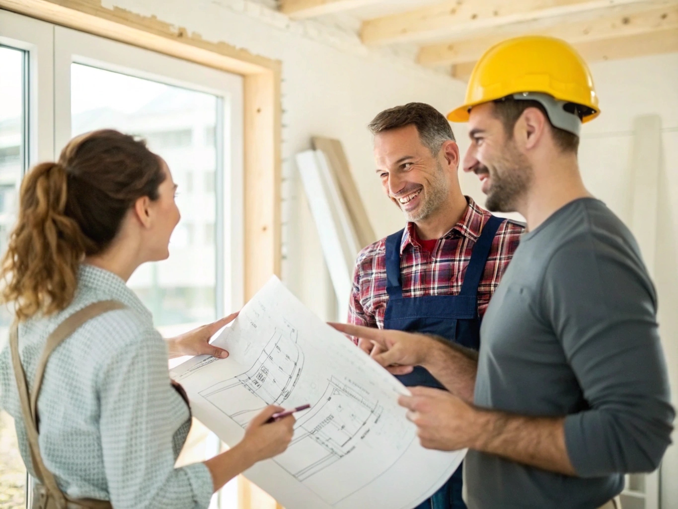 Signature de devis entre artisan et clients en Charente