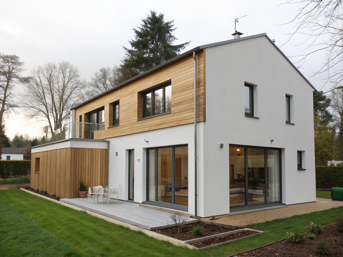 Maison simple et contemporaine dans le Cher avec isolation thermique performante
