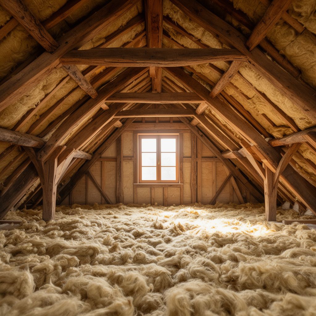 Pose de panneaux isolants rigides sous dalle de plancher bas dans le garage d'une maison individuelle