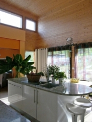 photo intérieur maison bioclimatique