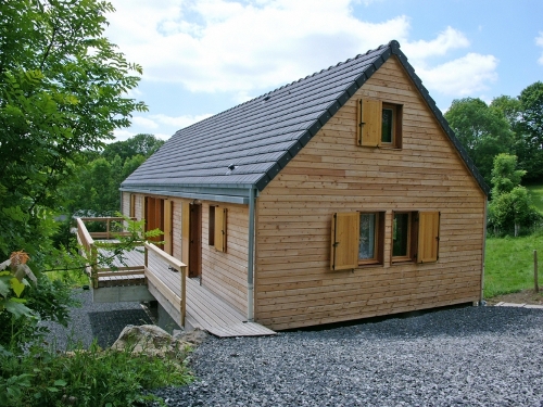 maison bioclimatique terrain en pente