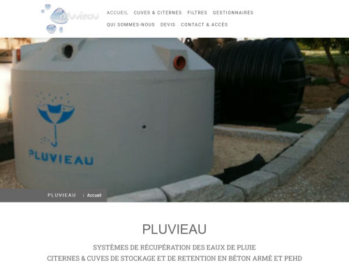 eaux pluviales citerne de stockage en béton filtration en Alsace Pluvieau