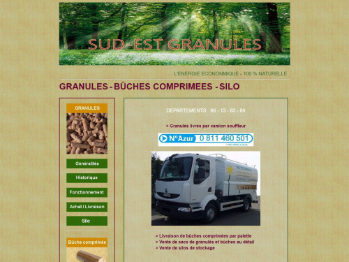 pellets de bois livrés Alpes-Maritimes, Bouches du Rhône,  Var , Vaucluse Sud Est Granules