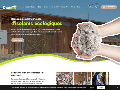 fournisseur isolation ouate de cellulose Ouateco 