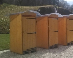 cabines de toilettes sèches